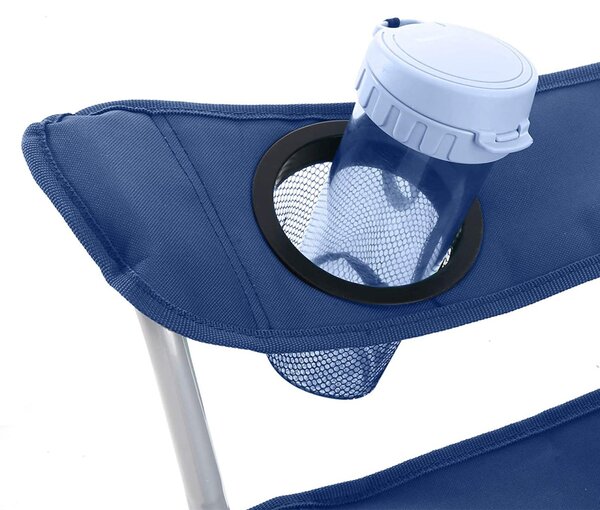 Set 2 scaune de camping Songmics Indigo 84x52x81 cm