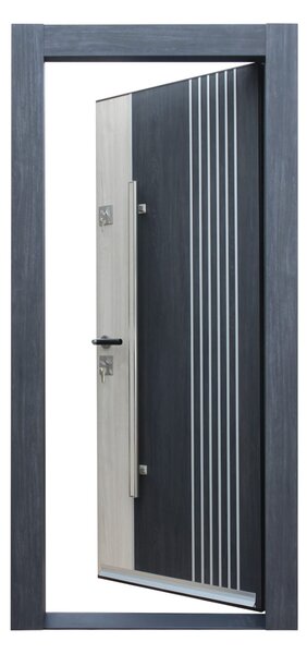 Ușă Metalică cu MDF Artis 506 Stânga Stejar Natur