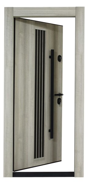 Ușă Metalică cu MDF Artis 504 Stânga Stejar Natur