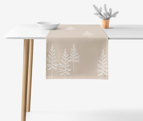 Goldea napron de masă 100% bumbac solid - brazi nordici 20x120 cm