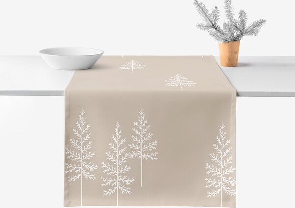 Goldea napron de masă 100% bumbac solid - brazi nordici 20x120 cm
