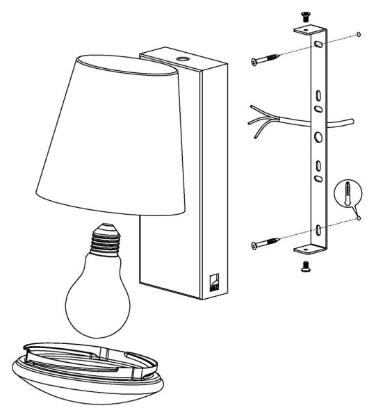 Eglo 97482 - Corp de iluminat exterior LED dimmabil CALDIERO-C 1xE27/9W/230V IP44