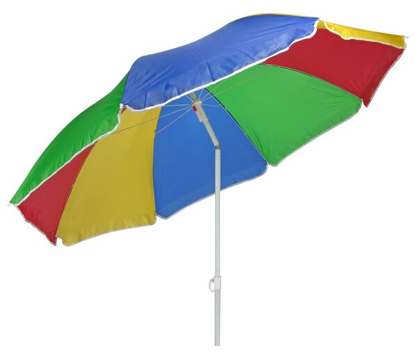 HI Umbrelă de soare de plajă, multicolor, 150 cm 62009