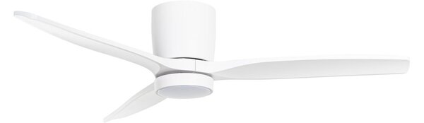 Ventilator de tavan cu LED Sorin, alb, CCT, IP44, 3 pale - Lucande Lucande, Sorin, Alb, Studiu / Birou, Metal, Modern
