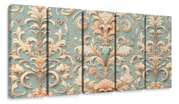 Tablou 5-piese ornamente vintage