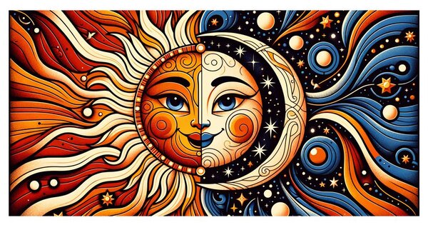 Tablou chip solar și lunar
