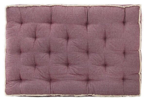 Pernă pentru canapea din paleți, roșu vișiniu, 120x80x10 cm