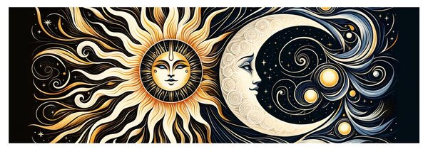Tablou simbol solar și lunar