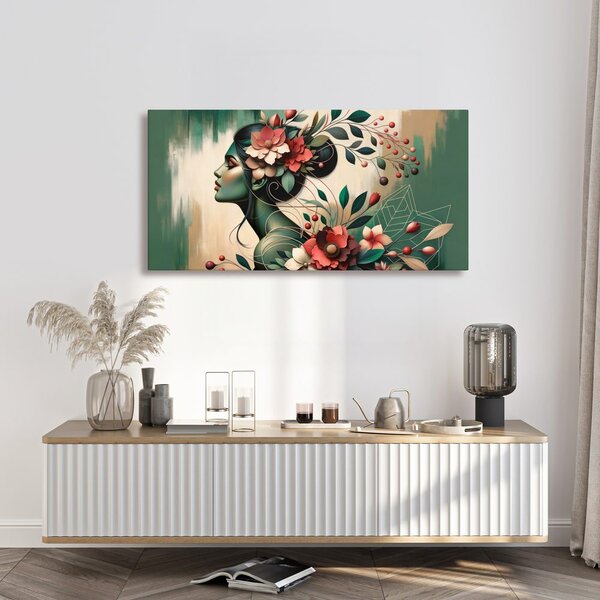 Tablou muză florală