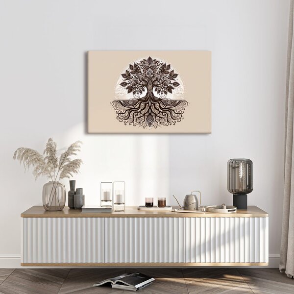 Tablou arborele vieții elegant cu rădăcini