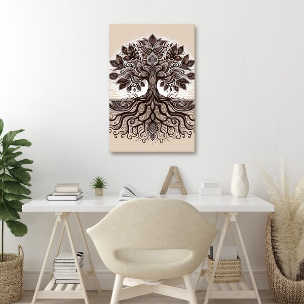 Tablou arborele vieții decorativ pe bej