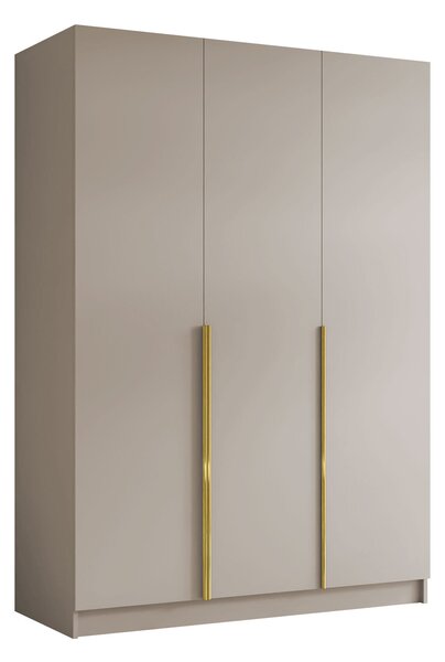 Dulap Closico Decoron I, Cașmir, Auriu, 215x150x58cm, 148.5 kg, Uși dulap: Cu balamale, Numărul de rafturi: 9, Numărul de rafturi: 9