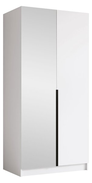 Dulap Closico Staton IIAlb, Negru, 22x10x6cm, Uși dulapUși dulap: Cu balamale