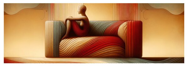 Tablou siluetă liniștită în spațiu