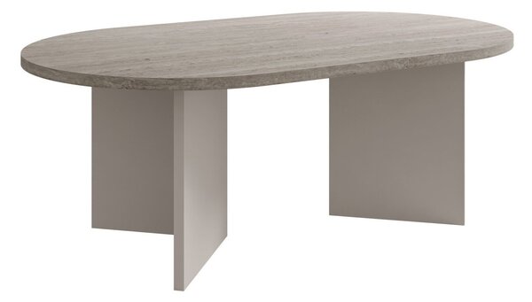 Măsuță de cafea Comfivo Fungus, Deschis Travertine, Bej, PAL laminat, 42x65x110cm, 15.5 kg