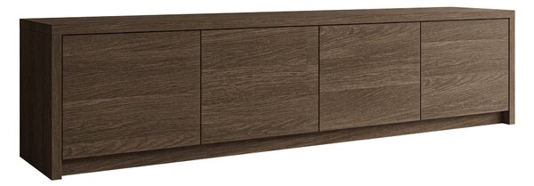 Comodă TV Lectio, Stejar închis, PAL laminat, 51x198x40cm, 47.5 kg