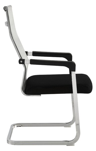 Scaun RIMALA NEW, gri/negru, plasa/metal, 56.5x64x101 cm