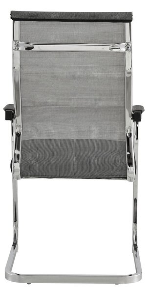 Scaun RIMALA NEW, gri/negru, plasa/metal, 56.5x64x101 cm