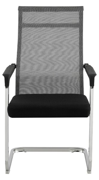 Scaun RIMALA NEW, gri/negru, plasa/metal, 56.5x64x101 cm