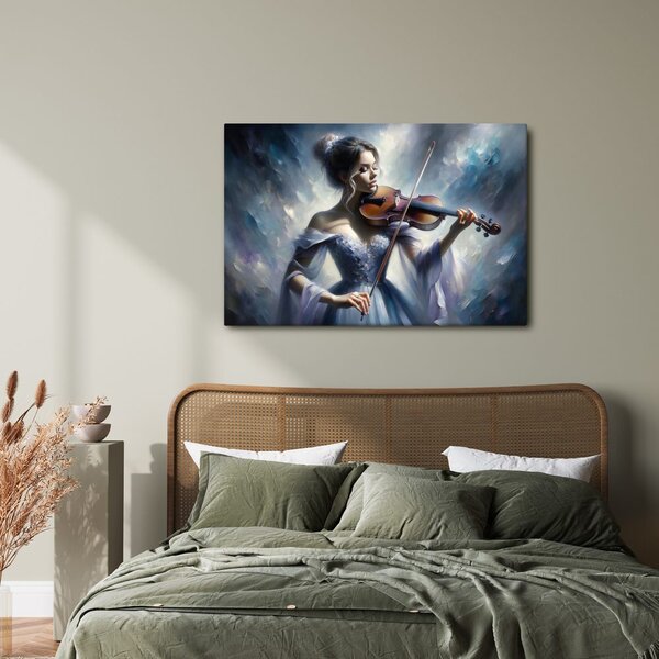 Tablou violonistă romantică
