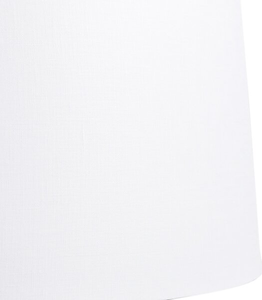 Abajur din in alb 45 cm