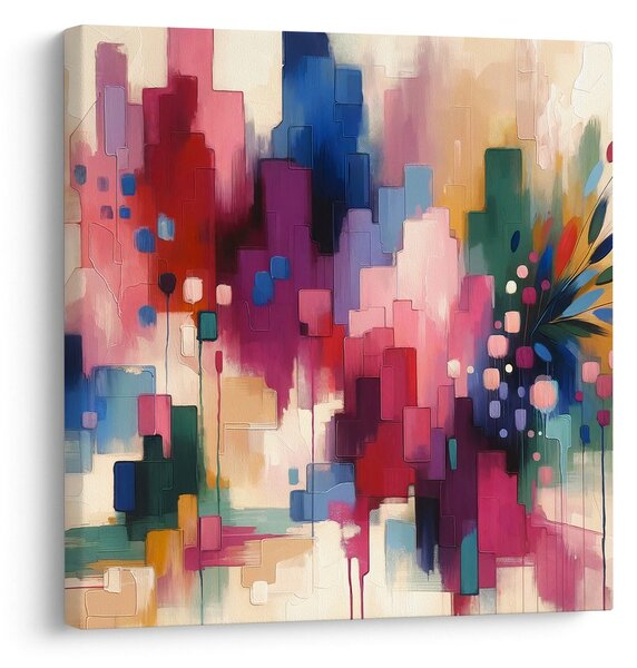 Tablou flori în abstracție modernă