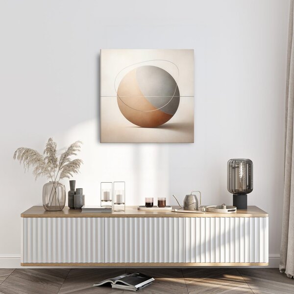 Tablou abstracție de design cu cerc