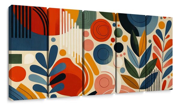 Tablou 5-piese forme abstracte moderne