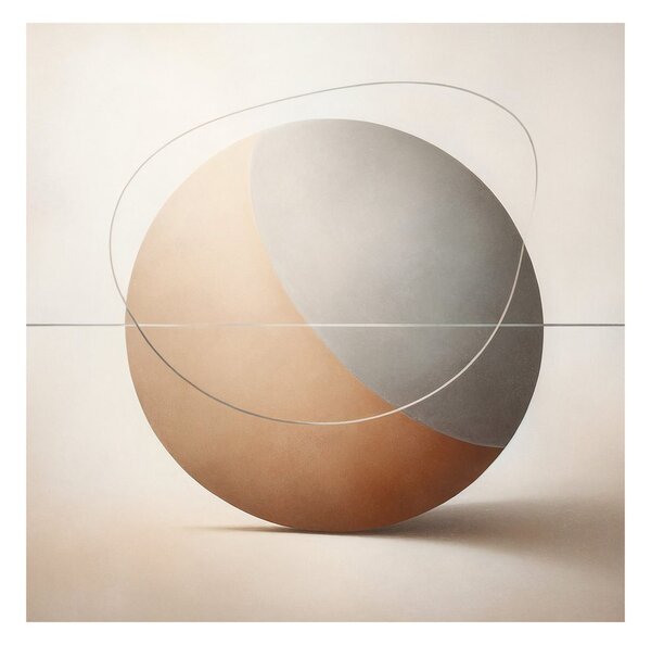 Tablou abstracție de design cu cerc