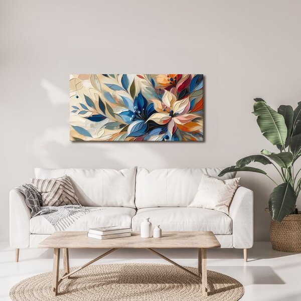 Tablou compoziție florală abstractă