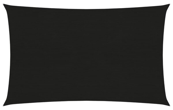 Pânză parasolar, negru, 2x4,5 m, HDPE, 160 g/m²