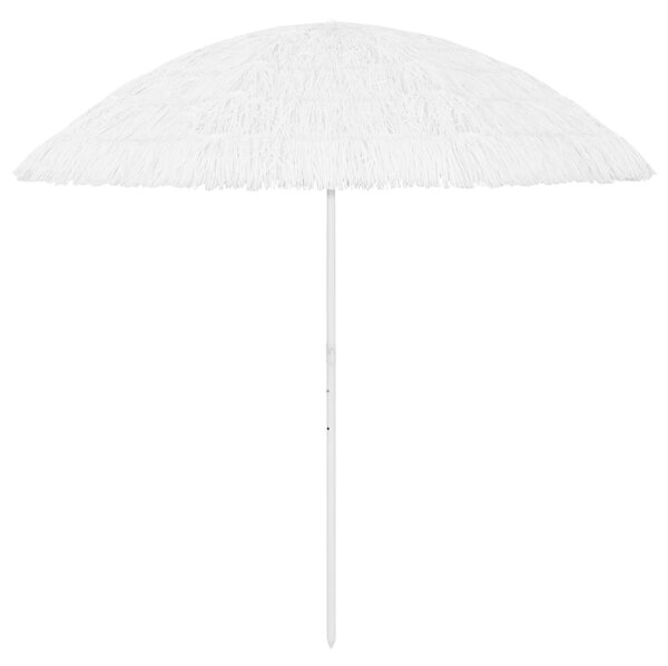 Umbrelă de plajă Hawaii, alb, 300 cm