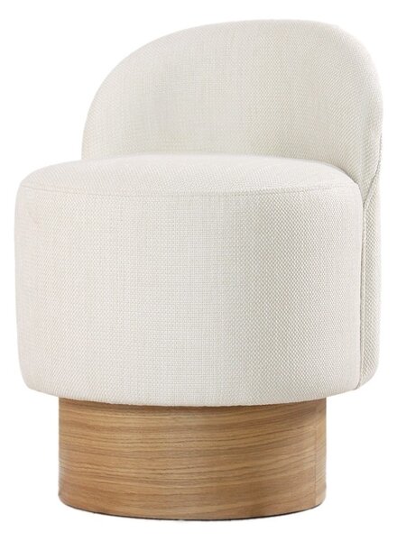 Taburet puf Barren Crem 47x66 cm