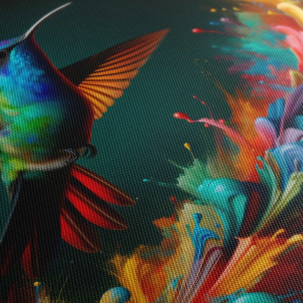 Tablou colibri colorat în zbor