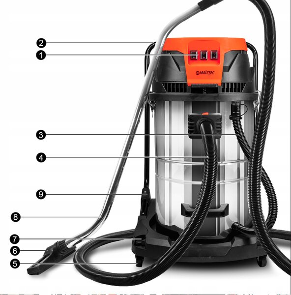 Aspirator industrial fără sac MALTEC ML3600W 3000W 80L
