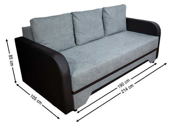 Canapea Extensibilă Corina Bonell Max, Gri albastrui