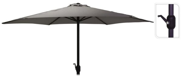 ProGarden Umbrelă de soare Monica, gri închis, 270 cm FD4300730