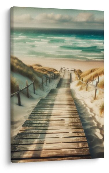 Tablou drum prin dune spre mare