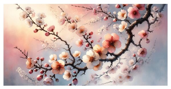 Tablou sakura înflorită