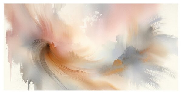Tablou abstracție în culori pastelate