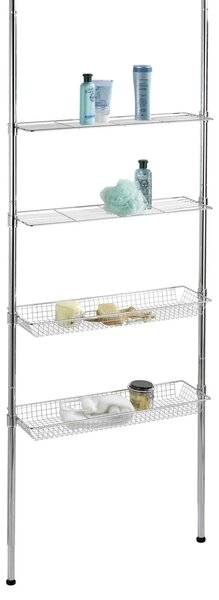 Raft bucatarie telescopic, baie ELLERA, 4 niveluri, WENKO