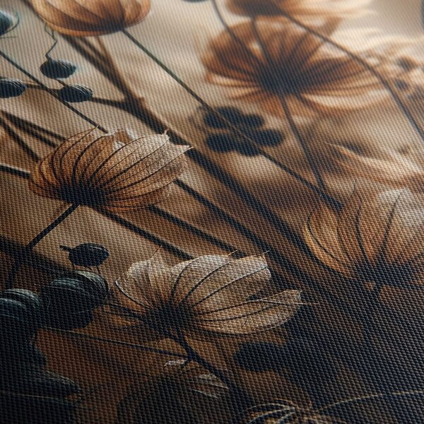 Tablou flori uscate maro