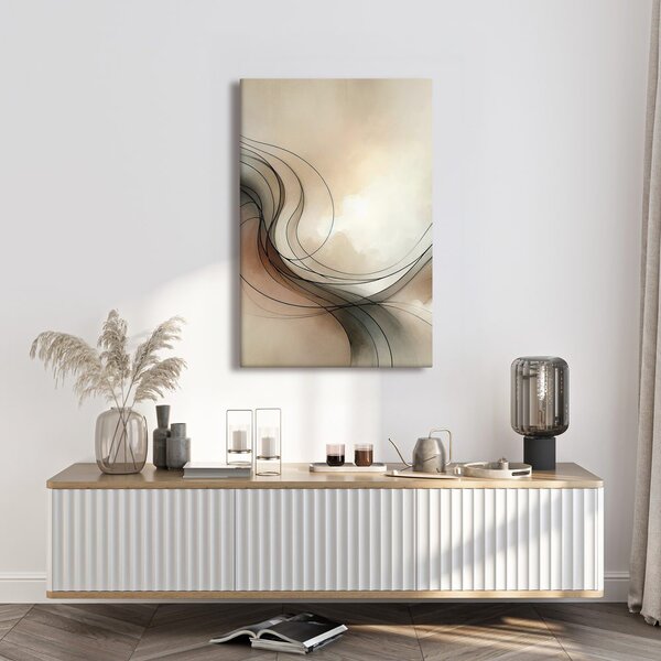 Tablou linii elegante printre nori