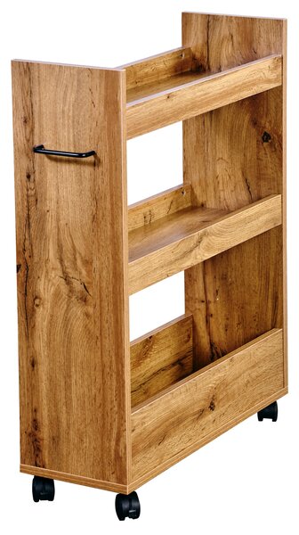 Raft de bucatarie ingust, stejar Sonoma, 22 cm