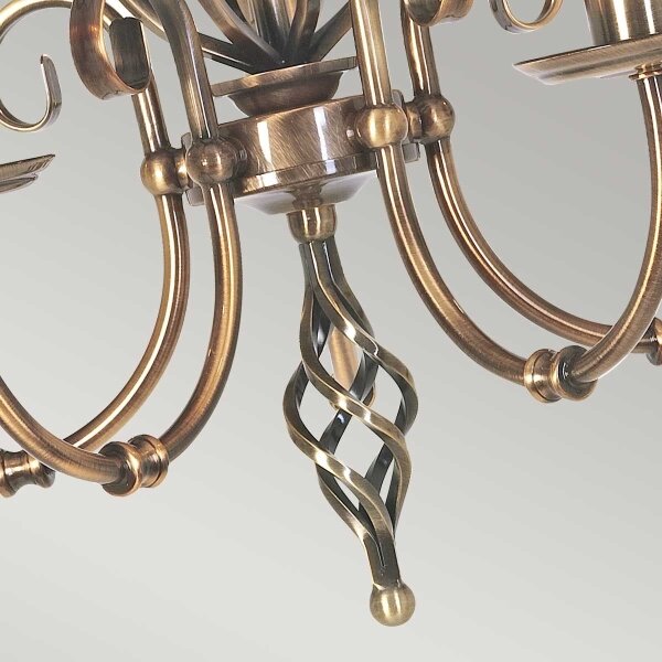 Lustră pe lanț Elstead ART5-AGD-BRASS ARTISAN 5xE14/60W/230V