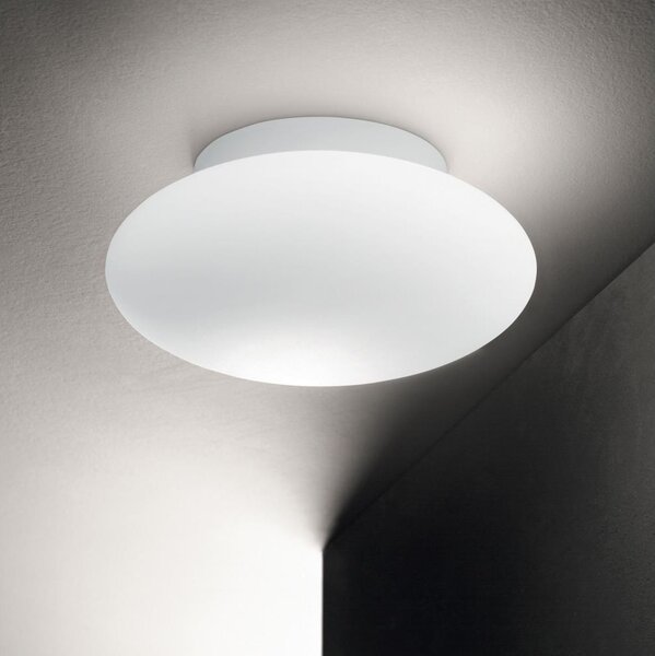 Plafonieră pentru baie Ideal Lux BUBBLE 1xE27/60W/230V d. 33,5 cm IP44 alb