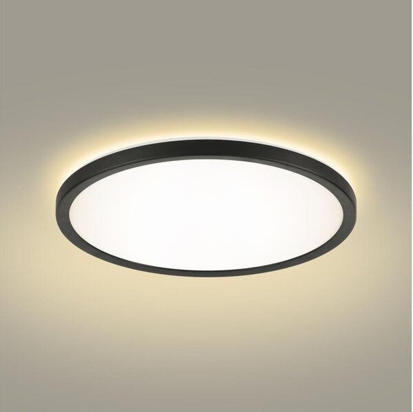 Plafonieră LED pentru baie Brilagi ULTRA SLIM LED/18W/230V d. 30 cm negru IP54