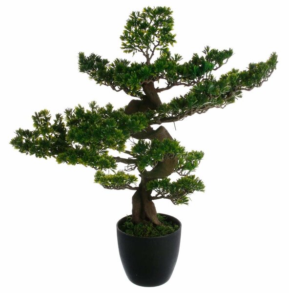 Bonsai artificial in glastra, 80 cm