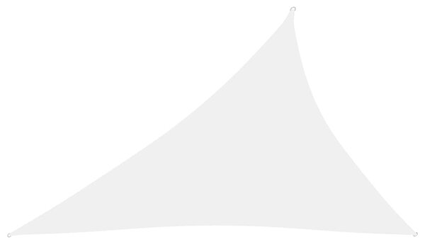 Parasolar din țesătură oxford triunghiular, alb, 3x4x5m