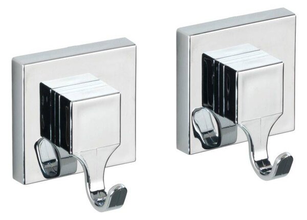 Set 2 umerase pentru baie SQUARE , Vacuum-Loc, Wenko